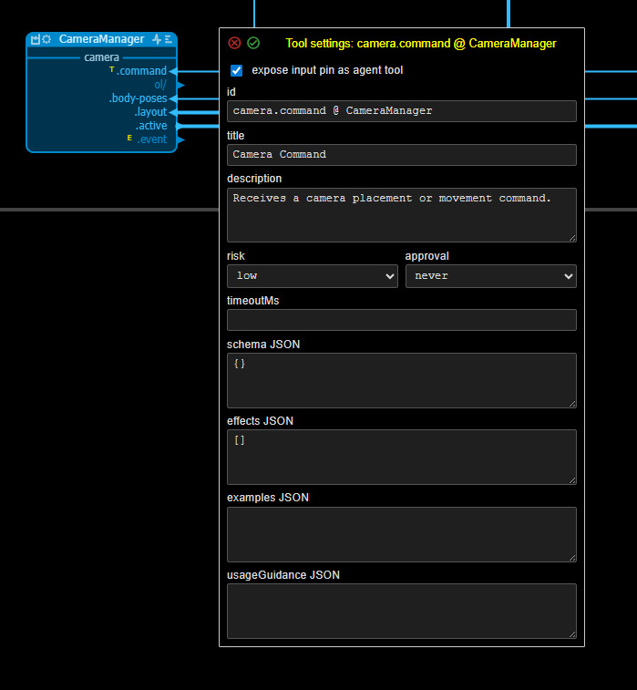 Tool settings